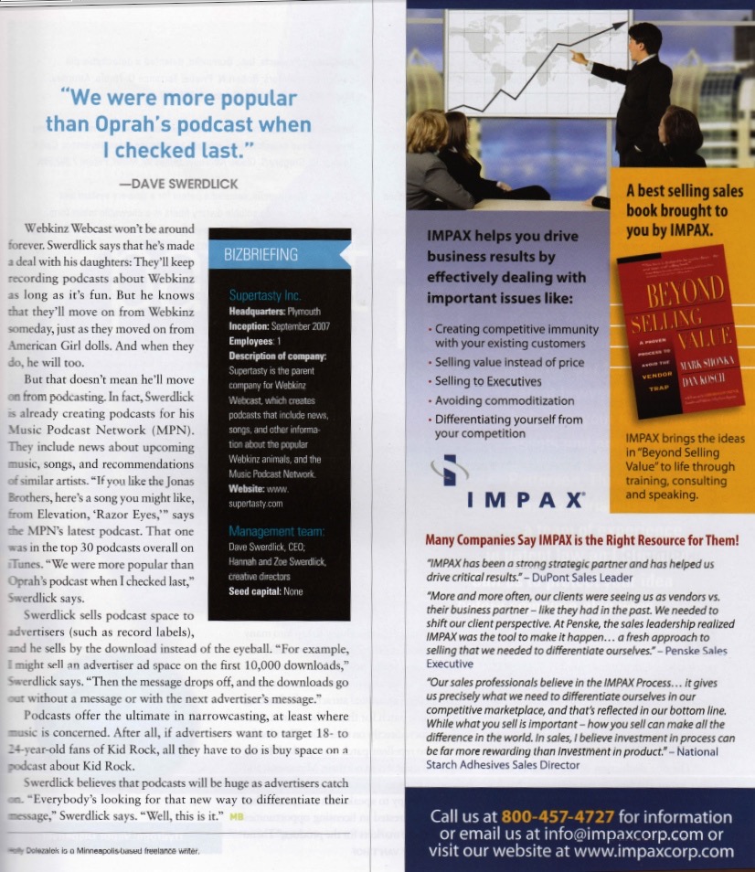 Dave Swerdlick - Minnesota Business Magazine 2008